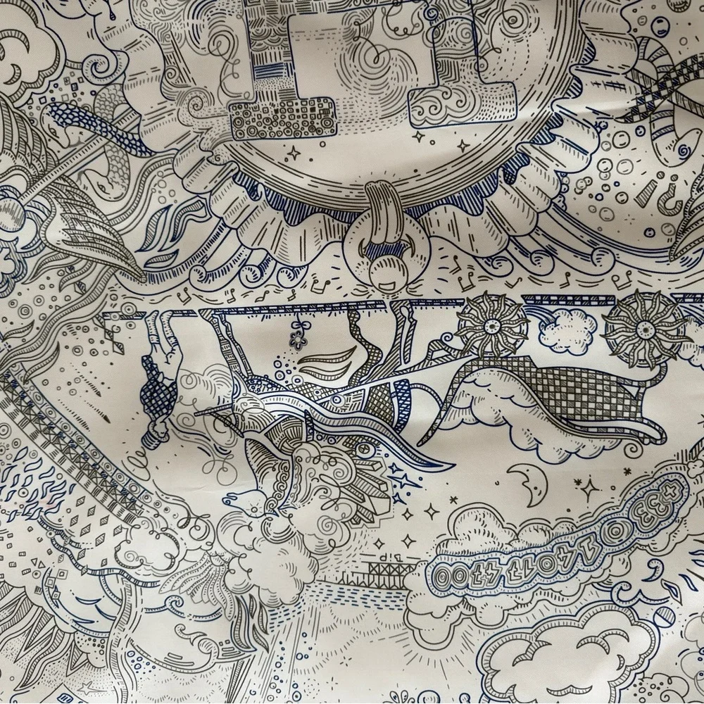 Hermes Please Hold the Line Scarf - Picture 3 of 12